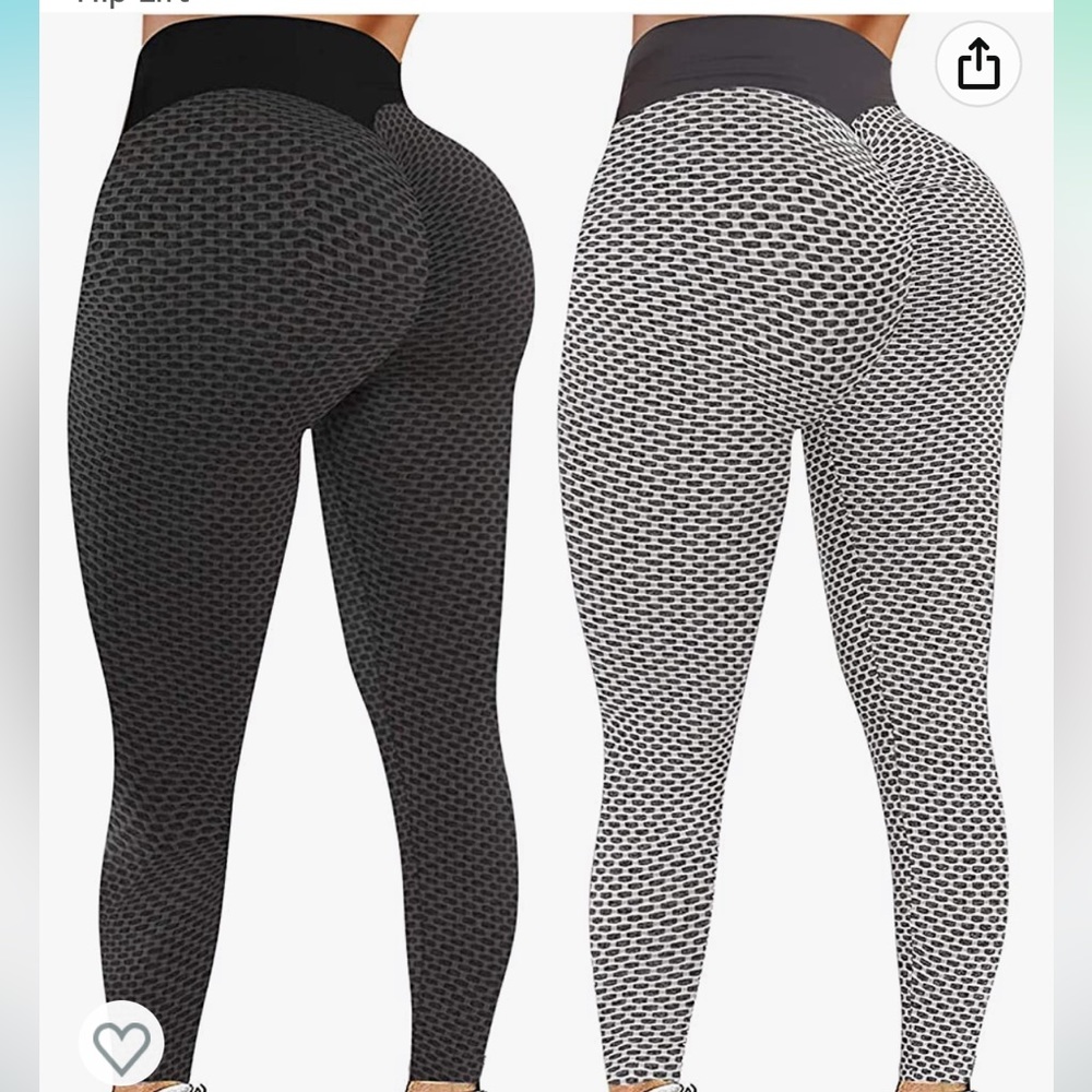2 Pack TIK Tok Leggings, Butt Lift Leggings for Women